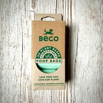 60 Compostable Plant-Based Poop Bags - Big Green Hound