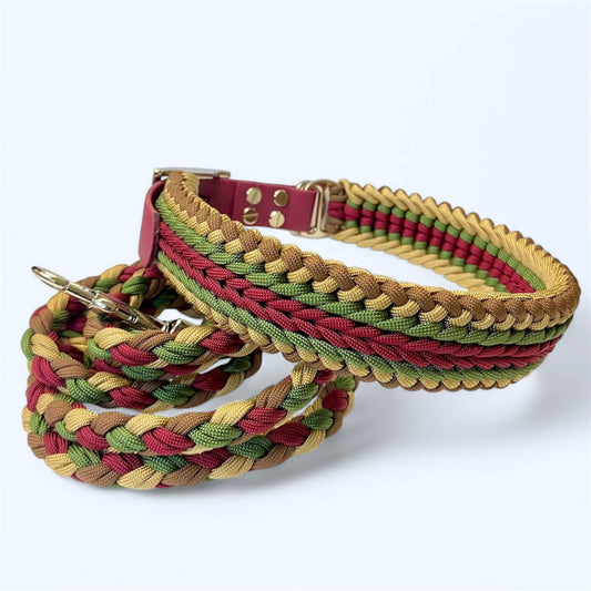 Braided Paracord Lead - Forest - Premium Dog Lead